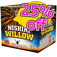Fireworks - 500G Firework Cakes - 25% Off Nishiki Willow 500g Fireworks Cake