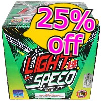 Fireworks - 500G Firework Cakes - 25% Off Light Speed 500g Fireworks Cake