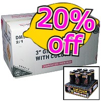 Fireworks - Wholesale Fireworks - 20% Off 3 inch Giant Willow with Color Tips Wholesale Case 2/1