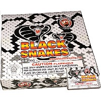 Snakes Black 288 Piece Fireworks For Sale - Snakes Firework Non-explosive No Minimum order and lower shipping rates! 