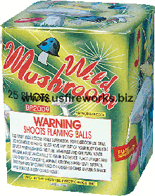Fireworks - 200G Multi-Shot Cake Aerials - WILD MUSHROOM