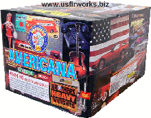 Fireworks - 200G Multi-Shot Cake Aerials - AMERICANA