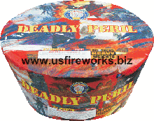 Fireworks - 200G Multi-Shot Cake Aerials - DEADLY PERIL/MORTAL DANGER