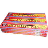 Fireworks - Sparklers - #10 Gold Wire Sparklers