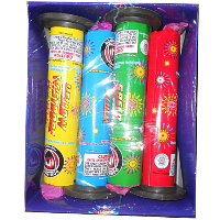 Fireworks - Fountain Fireworks - 7 inch Assorted Fountain 4 Piece