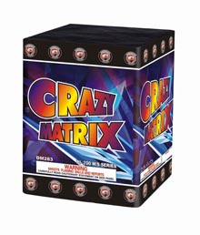 Fireworks - 200G Multi-Shot Cake Aerials - Crazy Matrix 200g Fireworks Cake