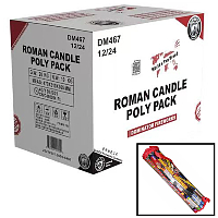 Fireworks - Wholesale Fireworks - Roman Candle Poly Pack Wholesale Case 12/24