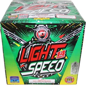 Fireworks - 500g Firework Cakes - Light Speed - 14 shots w/ Fan Effect - 500g Fireworks Cake