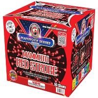 Fireworks - 500g Firework Cakes - Mammoth Strobe Red 500g Fireworks Cake
