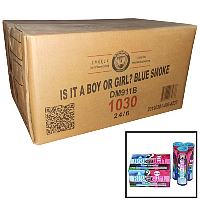Fireworks - Wholesale Fireworks - Is It a Boy or Girl? Blue Smoke Wholesale Case 24/6