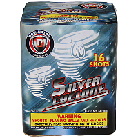 Silver Cyclone Fireworks For Sale - 200G Multi-Shot Cake Aerials 