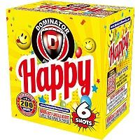6 Shot Happy Fireworks For Sale - 200G Multi-Shot Cake Aerials 