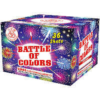 Fireworks - 200G Multi-Shot Cake Aerials - Battle of Colors 200g Fireworks Cake