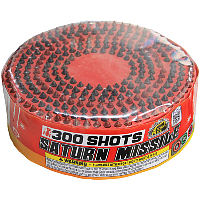 300 Shot Saturn Missile Fireworks For Sale - 200G Multi-Shot Cake Aerials 