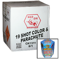 Fireworks - Wholesale Fireworks - 19 Shot Color Smoke & Parachute Daytime Cake Wholesale Case 8/1
