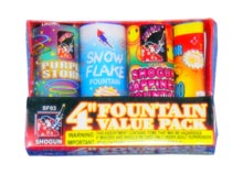 Fireworks - Fountain Fireworks - 4in FOUNTAIN PACK