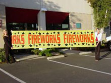 Fireworks - Fireworks Promotional Supplies - PLASTIC FIREWORKS SIGNS