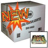 Fireworks - Wholesale Fireworks - 6 inch Assorted Fountain Wholesale Case 36/4