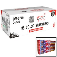 Fireworks - Wholesale Fireworks - #8 Color Electric Sparklers Wholesale Case 288/6
