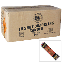 Fireworks - Wholesale Fireworks - 10 Shot Crackling Roman Candle Wholesale Case 24/6