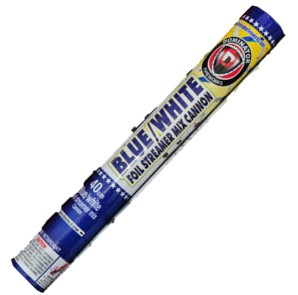 Fireworks - Novelties - 40 CM Confetti Cannon - blue/white foil streamer mix