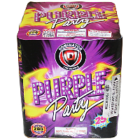 Fireworks - 200G Multi-Shot Cake Aerials - Purple Party 200g Fireworks Cake