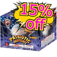 Fireworks - 500g Firework Cakes - Patriotic Dominance 500g Fireworks Cake