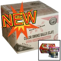 Fireworks - Wholesale Fireworks - Color Smoke Balls Clay Wholesale Case 120/12