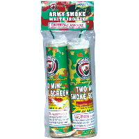 Fireworks - Smoke Items - Army Smoke White 120 Second 2 Piece