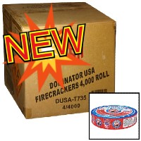 Fireworks - Wholesale Fireworks - Dominator USA Firecrackers 4000s Roll Wholesale Case 4/1