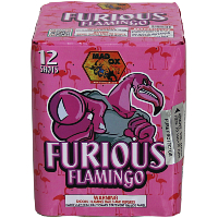 Fireworks - 200G Multi-Shot Cake Aerials - Furious Flamingo 200g Fireworks Cake