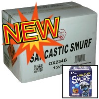 Fireworks - Wholesale Fireworks - Sarcastic Smurf 200g Wholesale Case 12/1