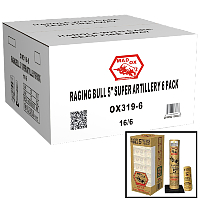 Fireworks - Wholesale Fireworks - Raging Bull 5 inch Artillery 6 Shot Wholesale Case 16/6
