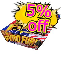 Fireworks - 500g Firework Cakes - Pyro Fury 500g Fireworks Cake