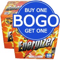 Fireworks - BOGO! Buy One Get One Free Fireworks Special - Buy One Get One Energizer 500g Fireworks Cake