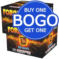 Fireworks - BOGO! Buy One Get One Free Fireworks Special - Buy One Get One Forged Steel 500g Fireworks Cake