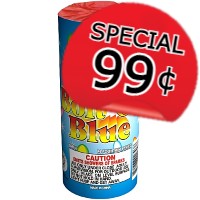 99 CENT SPECIAL Bolt of Blue Fountain Fireworks For Sale - Fountains Fireworks 