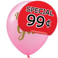 99 CENT SPECIAL Gender Reveal 12 inch Balloons Pink Fireworks For Sale - Gender Reveal Fireworks 