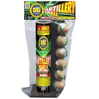 Artillery Shell Poly Pack 6 Shot Fireworks For Sale - Reloadable Artillery Shells 