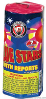 Fireworks - 200G Multi Shot Aerials - Blue Stars w/ reports