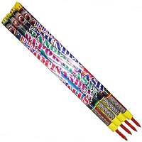 10 Shot Thunder & Lightning with Report Roman Candle 4 Piece Fireworks For Sale - Roman Candles 