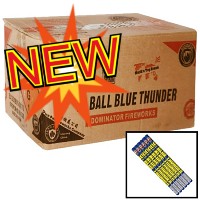 10 Ball Blue Thunder Roman Candle Wholesale Case 24/6 Fireworks For Sale - Wholesale Fireworks 