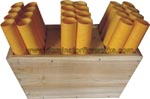 Fireworks - Equipment & Supplies - Fiberglass Mortar Tubes-Mortar Racks-E-match Blanks-Comet Pumps-Crossette Pumps-Chemical Mixing Screens-and much more.  All your needs for homemade fireworks. - 1.75in 24 Stot Adjustable Angle Rack