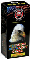 Fireworks - Reloadable Artillery Shells/Mortars Fireworks For Sale- Relodable Kits contain a mortar tube and several shells that are loaded and fired one at a time. - Dominator Black Box Artillery-12 Shots