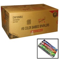 #10 Color Bamboo Sparklers Wholesale Case 288/8 Fireworks For Sale - Wholesale Fireworks 