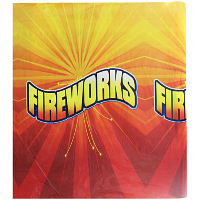 Yellow and Red Plastic Bunting Fireworks For Sale - Fireworks Promotional Supplies 
