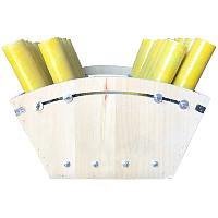 Fireworks - Fiberglass Mortar Tubes - 24 Shot Consumer Adjustable Angled Mortar Rack