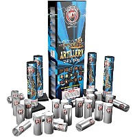 Kingslayer 24 Shot 60G Artillery Fireworks For Sale - Reloadable Artillery Shells 