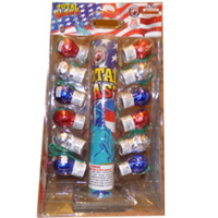 Fireworks - Reloadable Artillery Shells/Mortars Fireworks For Sale- Relodable Kits contain a mortar tube and several shells that are loaded and fired one at a time. - Total Blast - 12 shot-  - Artillery Shells