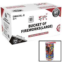Bucket of Fireworks Assortment Large Wholesale Case 8/1 Fireworks For Sale - Wholesale Fireworks 